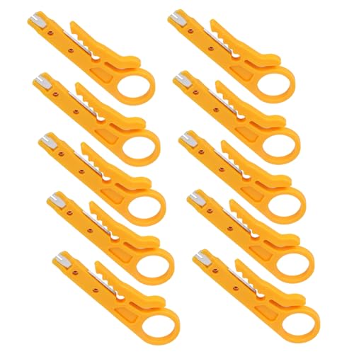 Cocoarm 10. Drahtstripper Crimper Tong Mini Kabel Crimp -Werkzeug mit UTP/STP -Datenkabelstreifenfunktion für Elektrische ABS+Edelstahl Gelb 10 X Drahtstripper Cocoarm 10. Drahtstripper Crimper Tong Mini Kabel Crimp -Werkzeug mit UTP/STP -Datenkabelstreifenfunktion für Elektrische ABS+Edelstahl Gelb 10 X Drahtstripper von Cocoarm