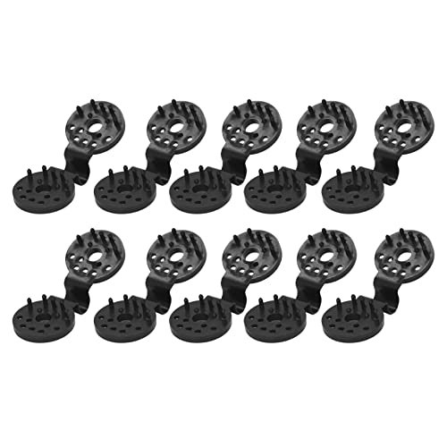 Cocoarm 100 Pcs Schwere Schatten -Stoffclips für das Gewächshaus und den Garten - Plastikverriegelungsgriff Clips (Black) von Cocoarm