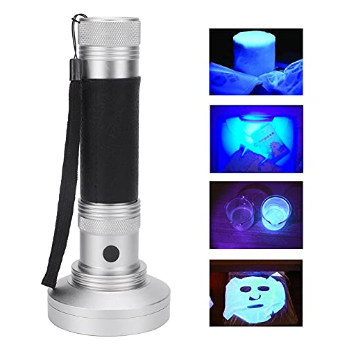 Cocoarm 100LED Torch Umweltfreundliche Erkennung Taschenlampe für Banknote-Sterilisation Photokatalysator Lichtquelle Metall (GRAY) von Cocoarm