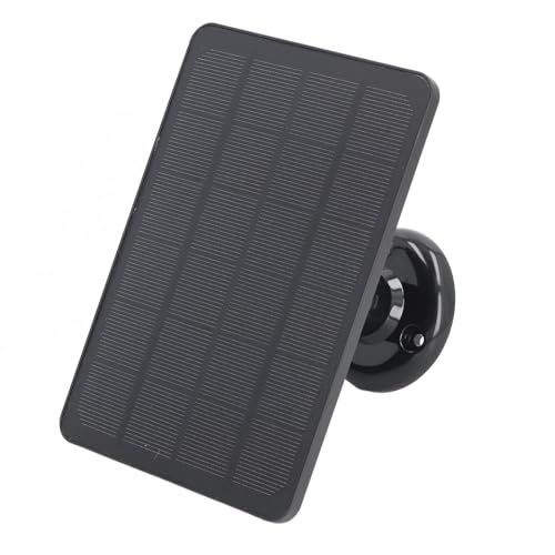 Cocoarm 10W Solarpanel -Ladegerät, Einfache Installation und Flexible, Premium Feuerfeste Struktur, Wetterfestes Design, Hocheffizienische Materialien, Kompatibel mit -Kameras, (BLACK) von Cocoarm