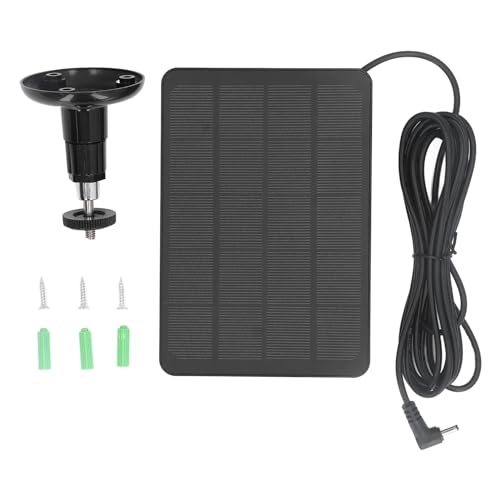Cocoarm 10W Solarpanel -Ladegerät, Professionelles Effizientes IP65 Tragbares Solar -Ladegerät, Solarpanel -Ladegerät für Ring -Spotlight Cam für Ringstock -up -Cam (CSP4W-DC-B) von Cocoarm