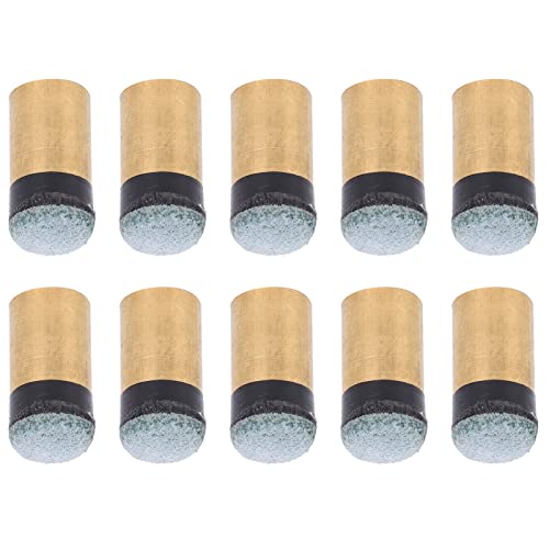 Cocoarm 10pcs Snooker Pool Tippers Ersatz-Kit mit Leistungsstarken Thread-Design-PU-Leder-Tipps für Verbesserte Leistung und Haltbarkeit (10 mm) von Cocoarm