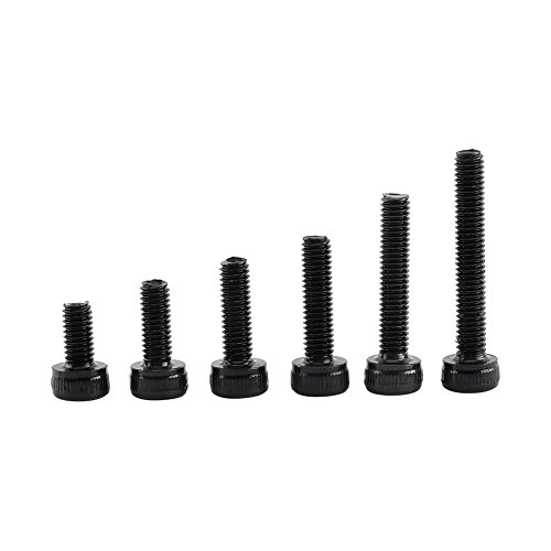 Cocoarm 150 Stück M3 Legierungsstahl Innensechskantschrauben, Sechskantschrauben Innensechskantschrauben mit 100 Stück Muttern Sortiment Kit für Industrielle Konstruktion (A: Cap Head) von Cocoarm