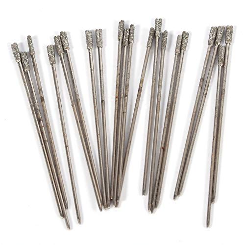 Cocoarm 20 Stück Achatbohrer, 1 Mm, Diamantbohrer, 20.000 U/min Geschwindigkeit, Lapidarbohrer, Diamantpulverbohrer-Set, Ideal Zum Bohren von Löchern auf Achat, Glas und Mehr Cocoarm 20 Stück Achatbohrer, 1 Mm, Diamantbohrer, 20.000 U/min Geschwindigkeit, Lapidarbohrer, Diamantpulverbohrer-Set, Ideal Zum Bohren von Löchern auf Achat, Glas und Mehr von Cocoarm