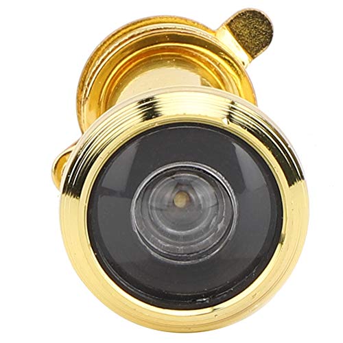 Cocoarm 220 Grad Weitwinkel-Türspion 2 Stück Diebstahlsicherer Türspion für Holz-, Fiberglas- oder (Einfach 14 Gold Lochdurchmesser 14-16 Türstärke) von Cocoarm