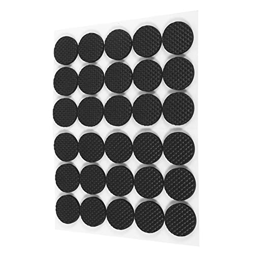 Cocoarm 30pcs Gummifüße Füße Pads Möbelpolster Beschützerpolster Selbstklebend Schwarzer Bodenschutz für Holzböden Schreibtische Wände von Cocoarm