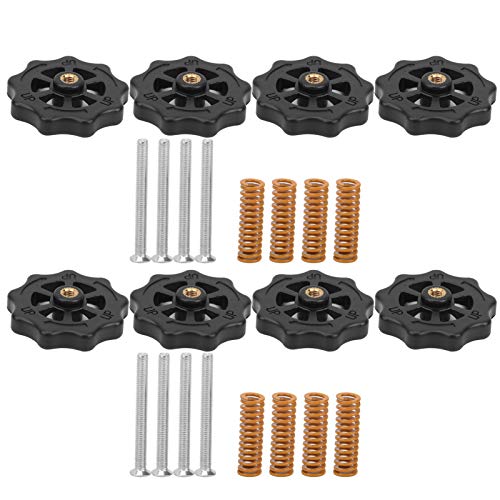 Cocoarm 3D-Drucker-Federeinstellkit, Beheizter Bett-Schraubenverstellmutter mit M4-Schrauben und Federn für CR-10 CR-10s Ender 3 von Cocoarm