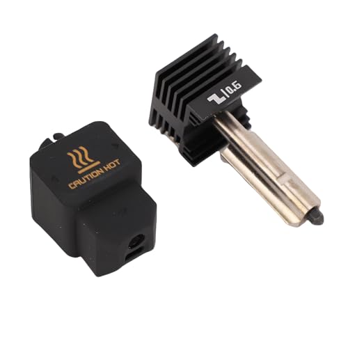 Cocoarm 3D -Drucker -Hotend Kit, Alles Metall mit Gehärteter Stahldüse und Silikonhülle für Labor H2D Kombination A1 Mini FDM Druck (0,6 mm) von Cocoarm