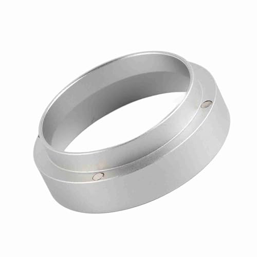 Cocoarm 58 Mm Dosierung Trichter Dosier Ring Kaffee Dosierung Tasse Aluminium Universal 58 Mm für Präzisionsdosierung mit Leichtem Tragbarem Design (SILVER) von Cocoarm