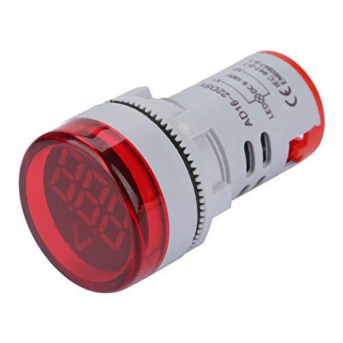 Cocoarm 6-100 V Voltmeter LED-Anzeige-Signal-Lichtmesser-Tester, Digitales Display mit Kompaktem Design, Breitem Messbereich für Verschiedene Anwendungen, Exquisite Verarbeitung und Prämie (Rot) von Cocoarm