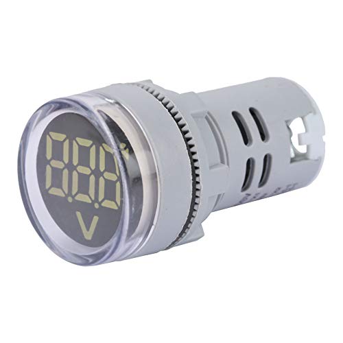 Cocoarm 6-100 V Voltmeter LED-Anzeige-Signal-Lichtmesser-Tester, Digitales Display mit Kompaktem Design, Breitem Messbereich für Verschiedene Anwendungen, Exquisite Verarbeitung und Prämie (WHITE) von Cocoarm