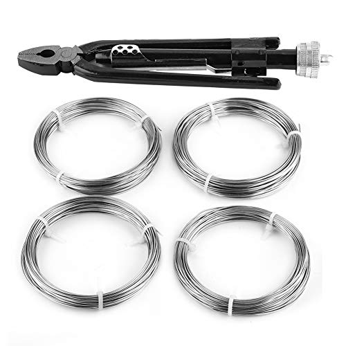 Cocoarm 6 Zoll Zange Drahtzange Drillzange für Sicherungsdraht Drahtwirbelzange Sicherheitsdraht Twisting Zange Twister Locking aus Kohlenstoffhaltigem Stahl mit Draht von Cocoarm