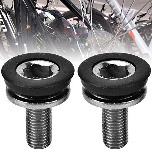 Cocoarm 6pcs Bike Center-Wellenschrauben Magd-Stahl-Quadrat-Loch-Kurbelschrauben mit Leichtem Design für Bergfahrräder von Cocoarm