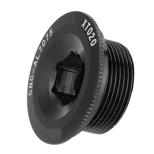 Cocoarm Aluminiumlegierung Kurbel Arm Bolt Kuranketschraube BB Achse Schraube M20x10 Mm für Mountain Road Bike Sicherheitsfixierung mit Feiner Texturbehandlung für 590 596 XT SLX Geeignet (Black) von Cocoarm