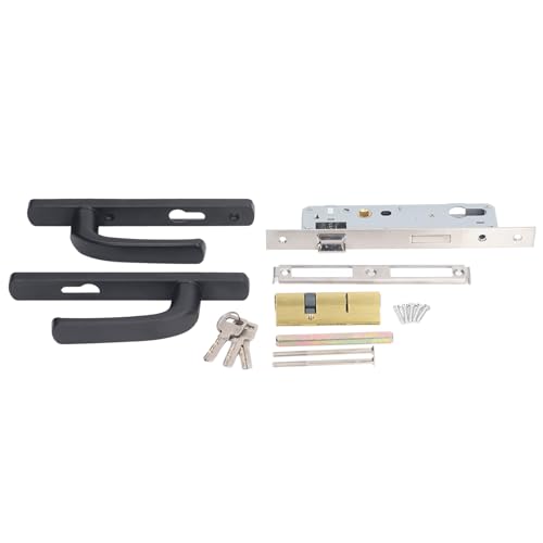 Cocoarm Aluminiumlegierung Türgriffschloss Hochleistung Leises Design Kupfer Türgriffschloss-Set mit Komplettem Installations-Kit für Schlafzimmer Badezimmer Büro von Cocoarm