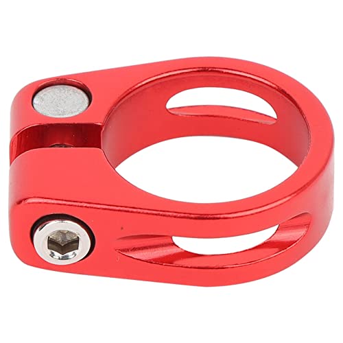 Cocoarm Aluminiumlegierung V Band Clamp V Band Pipe Clamp Schlauchklemme 28,6 Mm Leichtes Anti-Schlupf-Design Einfach Installation für den Fahrradfahrradschutz (Rot) von Cocoarm
