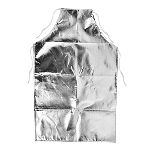 Cocoarm Arbeitsschürze Hitzebeständiges Schutzkleidung 1000℃ Hitzebeständiges Aluminiumfolie Schürze strapazierfähig Schweißerschürze Kochschürze GrillSchürze Latzschürze Schutzkleidung von Cocoarm