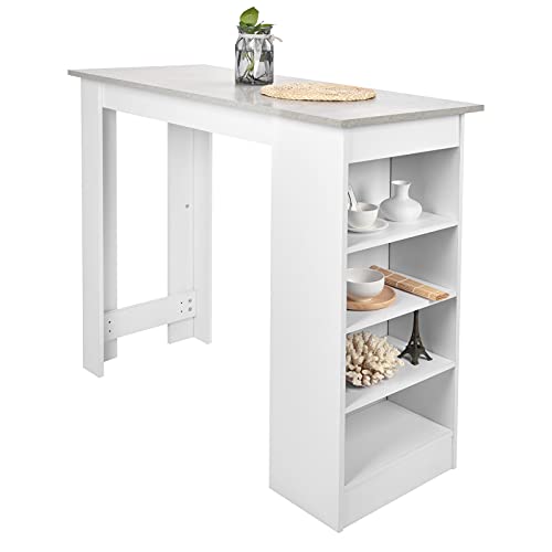 Cocoarm Bar Tischbuch Regal Couchtisch mit Seitenlagerregalen für Wohnzimmer Küche Esszimmer Café Shop Cocoarm Bar Tischbuch Regal Couchtisch mit Seitenlagerregalen für Wohnzimmer Küche Esszimmer Café Shop von Cocoarm
