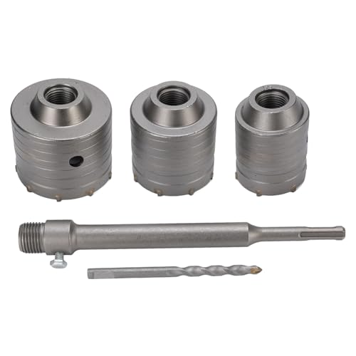 Cocoarm Betonlochsägen Kit 55 65 75 Mm Wolframstahl YG8C Legierung Dreifachzahn Design für Hohle Ziegelzementwände mit Langlebiger Aufbewahrungsbox von Cocoarm