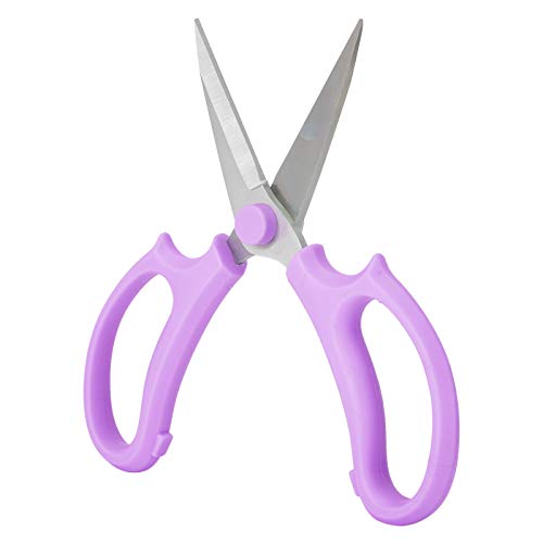 Cocoarm Blumenschere, Vielseitiges Schnittwerkzeug, Gartenschere für Kräuter, Blumen, Bonsai und Innenpflanzen, Ergonomie für Lange Arbeitszeiten (PURPLE) von Cocoarm