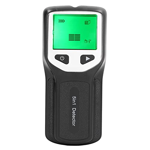Cocoarm Bolzensucher-Wandscanner-Sensor, Bolzendetektor 5-in-1-Detektor HD-LCD-Display, Elektronischer Bolzensensor für Holz-AC-Kabel-Mittelrand (silver) von Cocoarm
