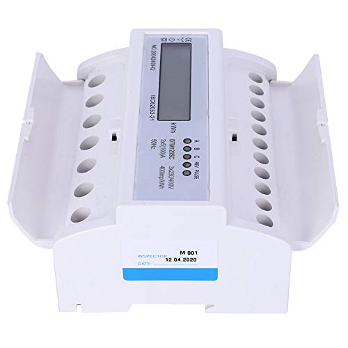 Cocoarm Drei -Phase -Elektrometer, Digitaler Strommesser 3 Phase Strommesserspannungstester, Elektrometermesser für 35 mm von Cocoarm