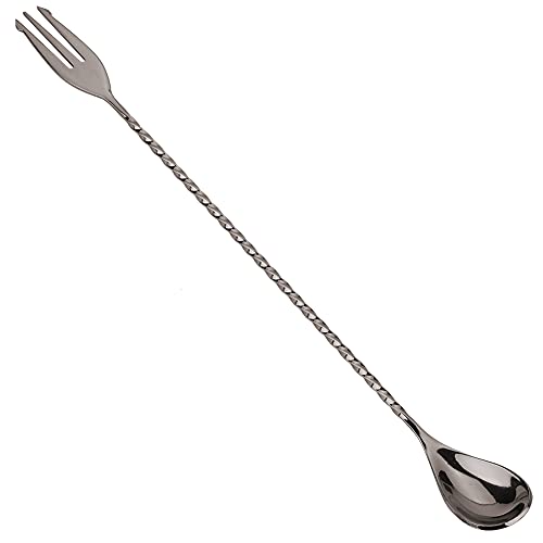 Cocoarm Edelstahl -Cocktaillöffel Mischlöffel Löffel Löffel Perfektes Mischwerkzeug für Cocktails Säfte Iced Tee Kaffee mit Glattem Glänzendem Finish für Barkeeper Home Bars Restaurants (Gabelschwanz) Cocoarm Edelstahl -Cocktaillöffel Mischlöffel Löffel Löffel Perfektes Mischwerkzeug für Cocktails Säfte Iced Tee Kaffee mit Glattem Glänzendem Finish für Barkeeper Home Bars Restaurants (Gabelschwanz) von Cocoarm