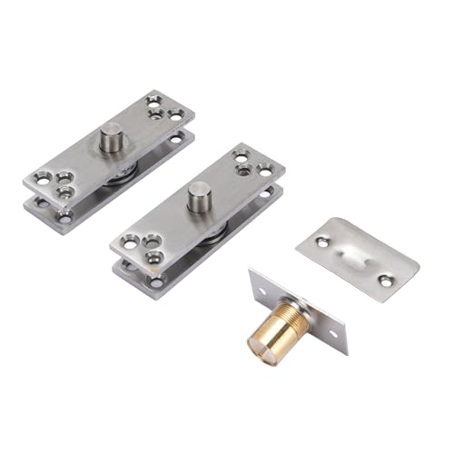 Cocoarm Edelstahl Versteckte Türscharnier Langlebig 360 Grad Pivot -Hardware für Holz-, Aluminium- und Glastüren, Lagerlager 220 Lbs, 2 Stücke von Cocoarm