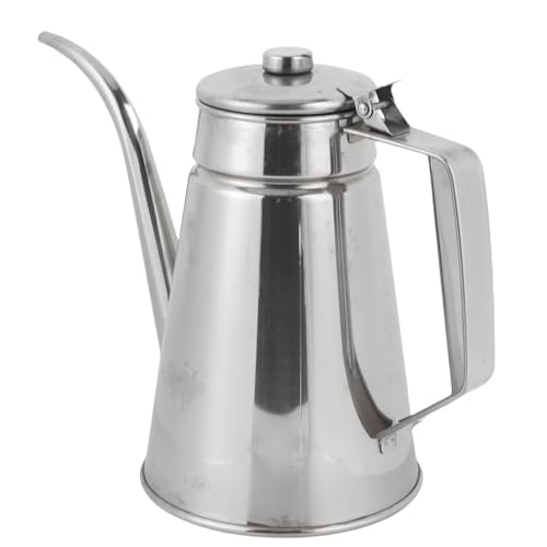 Cocoarm Edelstahlöl Pot Container mit Deckel, Durchlaufsicherem Ölspender Zum Kochen, Rostschutz und Hitzebeständigen Design für die Küche Verwenden (S 1l) von Cocoarm