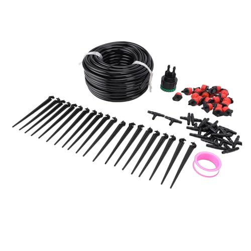 Cocoarm Effizienter Doppelsystem Tropfbewässerungssystem Kit, Händelose Automatisierung Dual Way 65,6ft Schlauch für Garten Gewächshaus, Anpassbares Wasser mit Einstellbaren Emittern, von Cocoarm