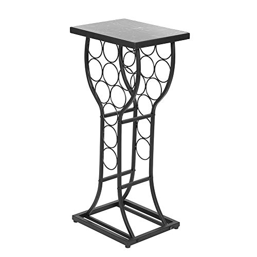 Cocoarm Elegantes Weinregal aus Metall und Marmor, Fasst 11 Flaschen, Perfekte Oberfläche für Getränke und Offene Flaschen von Cocoarm