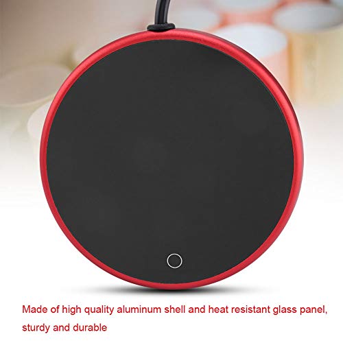 Cocoarm Elektrombasse Wärmer mit Smart Touch-Switch-Regulierung für Tee/Kaffee/Milch-Tasse, 8 Stunden Auto Cut-Off, Blau/Rotlichtanzeige, Aluminiumschale und Hitzebeständige Glasplatte, Geeignet für Cocoarm Elektrombasse Wärmer mit Smart Touch-Switch-Regulierung für Tee/Kaffee/Milch-Tasse, 8 Stunden Auto Cut-Off, Blau/Rotlichtanzeige, Aluminiumschale und Hitzebeständige Glasplatte, Geeignet für von Cocoarm