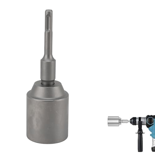 Cocoarm Erdungsstabfahrer für Hammerbohrer, Hammerbohrer T -Pfosten Treiber Geschmiedeter Stahlstabbits Treiber T -Bodenstangenfahrer Kompatibel mit SDS Plus Hammerbohrer (45 mm) von Cocoarm