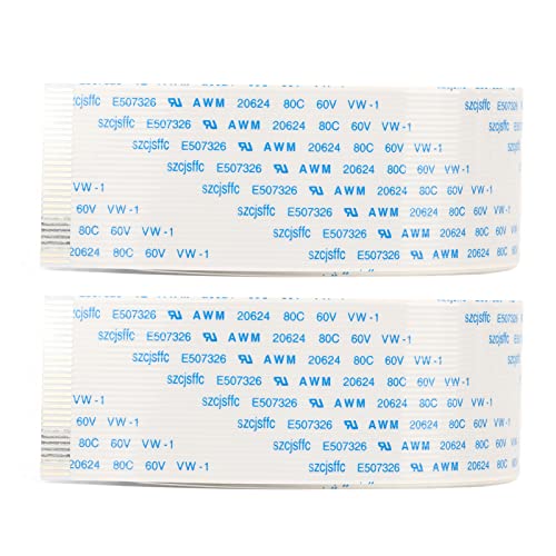Cocoarm FFC Flachkabel-Drucker Flexibles Flachbandkabel 2 Stück Verzinnte Kupferleiter Schnelle Übertragung Hohe Weichheit mit PET-Isolierung für XP600 Elektronik-Drucker (30cm) von Cocoarm