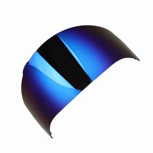 Cocoarm Fit für AGV K3SV K5 Hjölmlins Vissir Fit für Solvinde Regen Insektenschutz Anti-Explosion Robuster -Schild für Motorradfahrermaterial: PC Blau/Gold (Blue) von Cocoarm