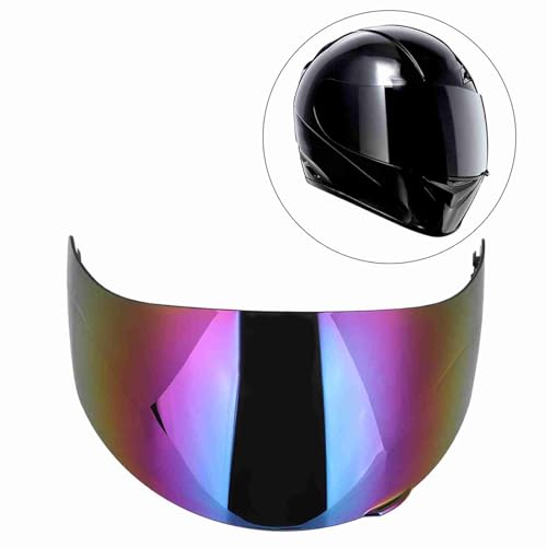 Cocoarm Fit für AGV K3SV K5 Hjölmlins Vissir Fit für Solvinde Regen Insektenschutz Anti-Explosion Robuster -Schild für Motorradfahrermaterial: PC Blau/Gold (Gold) von Cocoarm