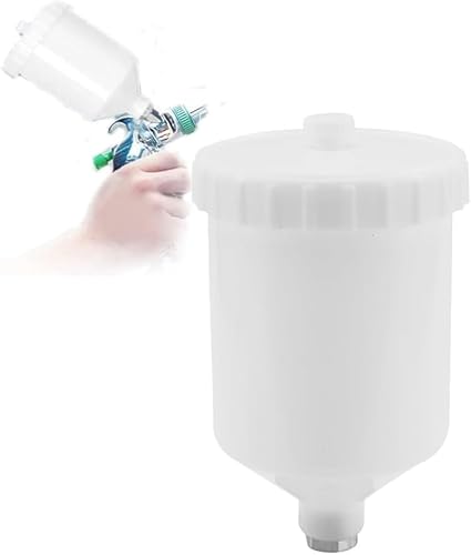 Cocoarm Fließbecher Devilbiss Devilbiss Fließbecher Hochhärter 600 Ml Spritzpistolentopf Mit Schwerkraftzufuhr Aus Kunststoff Für D-Evilbiss/T- Pro Pri FLG,Große Kapazität,Ölbeständig von Cocoarm