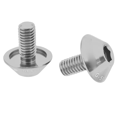 Cocoarm G-510 Fahrradschrauben Bolzen Pack mit 2 M5 * 12 Mm für Wasserflasche Dose Aluminiumlegierung für Scheibenbremsrotor für Fahrradliebhaber Rot/lila/schwarz/Gold/Gold (Silver) von Cocoarm