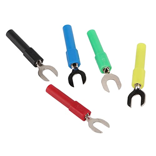 Cocoarm Gabel-Steckverbinder Elektrische Flachsteckhülsen Y-Typ-Steckverbinder 10A 30V~60V 4mm Bohrung mit PVC Messing-Material für Elektronikgeräte Industrie-Wechselrichter Automobile Cocoarm Gabel-Steckverbinder Elektrische Flachsteckhülsen Y-Typ-Steckverbinder 10A 30V~60V 4mm Bohrung mit PVC Messing-Material für Elektronikgeräte Industrie-Wechselrichter Automobile von Cocoarm
