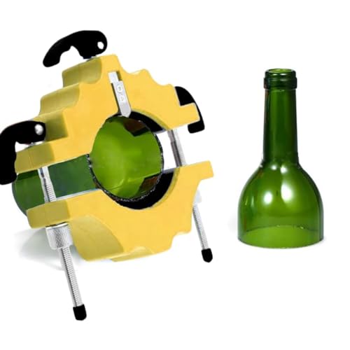 Cocoarm Glasschneider für Flaschen Flaschenschneider Glas Bier Weinflaschen Cutter Flasche Schneidwerkzeug Craft Making(Gelb) von Cocoarm