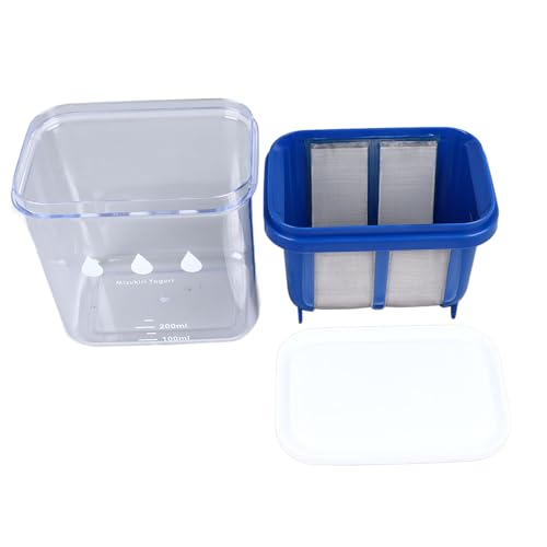 Cocoarm Griechischer Joghurt-Sieb Molke-Separator Joghurt-Filter Milch-Sieb mit Extra Feinem Edelstahlkorb für Selbstgemachten Dicken Cremigen Griechischen Joghurt Tee Nussmilch Käse von Cocoarm