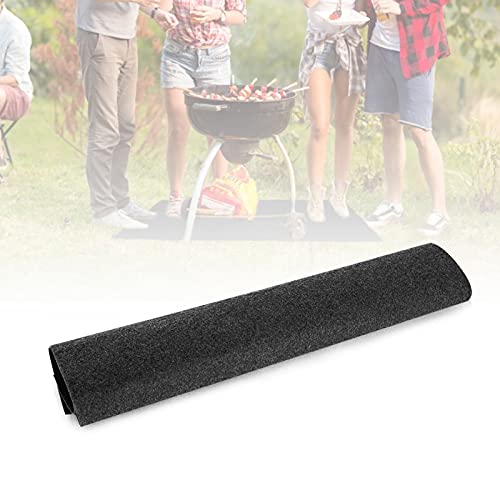 Cocoarm Grillfeuerbeständige Matte Bodenschutzmatte für den Grill Feuerfester Hitzebeständiger Grill Gasgrill Splatter Mat Hinterhof Bodenschutz Teppich von Cocoarm