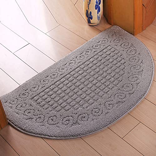 Cocoarm Halbkreis Fußmat, Polyesterfaser -Halbblatt -Teppich, Stark (48 * 78 cm) von Cocoarm