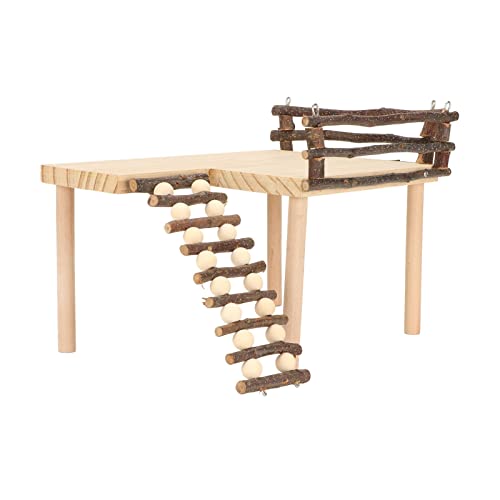 Cocoarm Hamsterkletterplattform Natürliche Blockaktivität für das Essen von Spielen, Holzkletterspielzeug für Hamster und Kleine Haustiere, 1 Plattform 2 Zaun 1 Kletterschritt Inklusive Cocoarm Hamsterkletterplattform Natürliche Blockaktivität für das Essen von Spielen, Holzkletterspielzeug für Hamster und Kleine Haustiere, 1 Plattform 2 Zaun 1 Kletterschritt Inklusive von Cocoarm