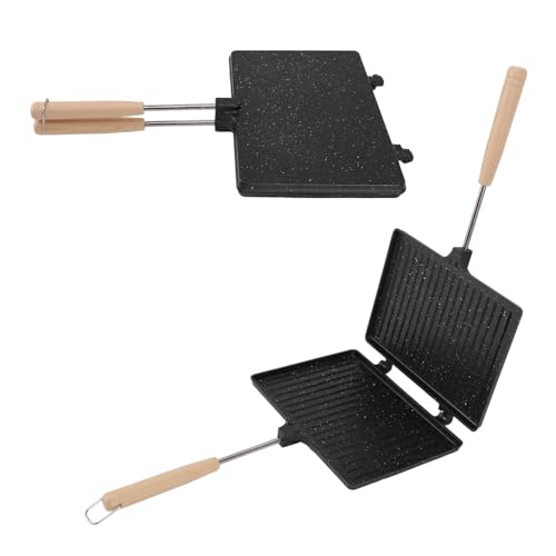 Cocoarm Handsandwichhersteller, Aluminiumlegierung, Doppelseitig, Nicht -Stick, 9 X 6,7 Zoll, Hand Toaster für das Frühstück für das Haus Schnell Zubereiteten Cocoarm Handsandwichhersteller, Aluminiumlegierung, Doppelseitig, Nicht -Stick, 9 X 6,7 Zoll, Hand Toaster für das Frühstück für das Haus Schnell Zubereiteten von Cocoarm