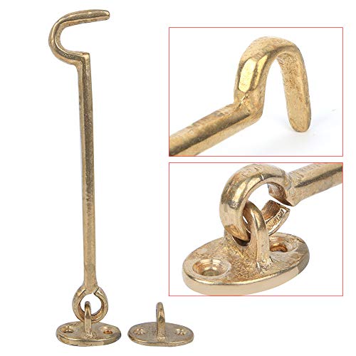 Cocoarm Hoch -Streit -Sicherheitsfenster Barrieren Antique Messingwindstange für Büroheimsicherheit 17 X 3,1 Cm Anwendbares Stadium: Büro, Zuhause (Messingfarbe) von Cocoarm