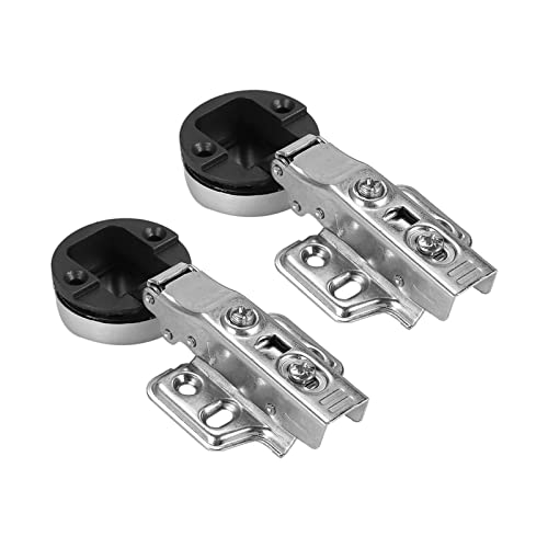 Cocoarm Kabinettscharniere Soft Close, 2er Pack 110 Grad Vollüberdeckende Türscharniere mit Schrauben, Zinklegierung Schwerlast Einbauscharniere für Küchenschränke Kleiderschrank Schrank von Cocoarm