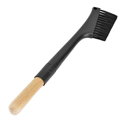 Cocoarm Kaffeeschleiferbürste Dual Head Cleaning Tool für Kaffeemaschine Bar Tischplatte mit Abnehmbarem Griff Bequeme Griffeeffizientes Design von Cocoarm