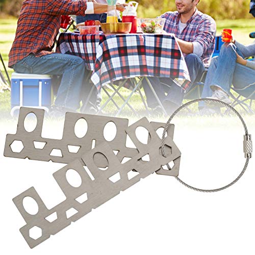 Cocoarm Kompakte Edelstahl -Ofenherdhalterregal für Tragbare und Einfache Außenaktivitätengröße: ca. 9,6x2.9cm / 3,8x1.1 Zoll (LXH) Anwendbare Szene: Jagd, Picknick, Umweltschutz von Cocoarm