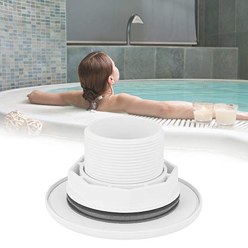 Cocoarm Kunststoff Männlicher Gewinde Swimmingpool Abfluss G2in Männlicher Gewinde-Abflussauslass für Massage Badewanne Spa Pool mit Stabilem Anti-Aging-Design Einfach Installation von Cocoarm